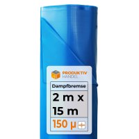 Dampfbremsfolie 150 µ Basic Aqua Shield 2 x 15 m blau